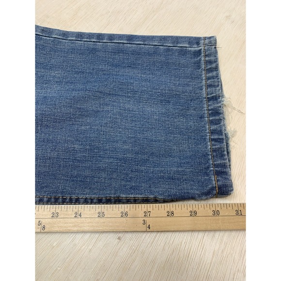 Qruel Jeans Mens 36/32 Approx 36x31‎ Demin Blue Straight Leg - Picture 7 of 8